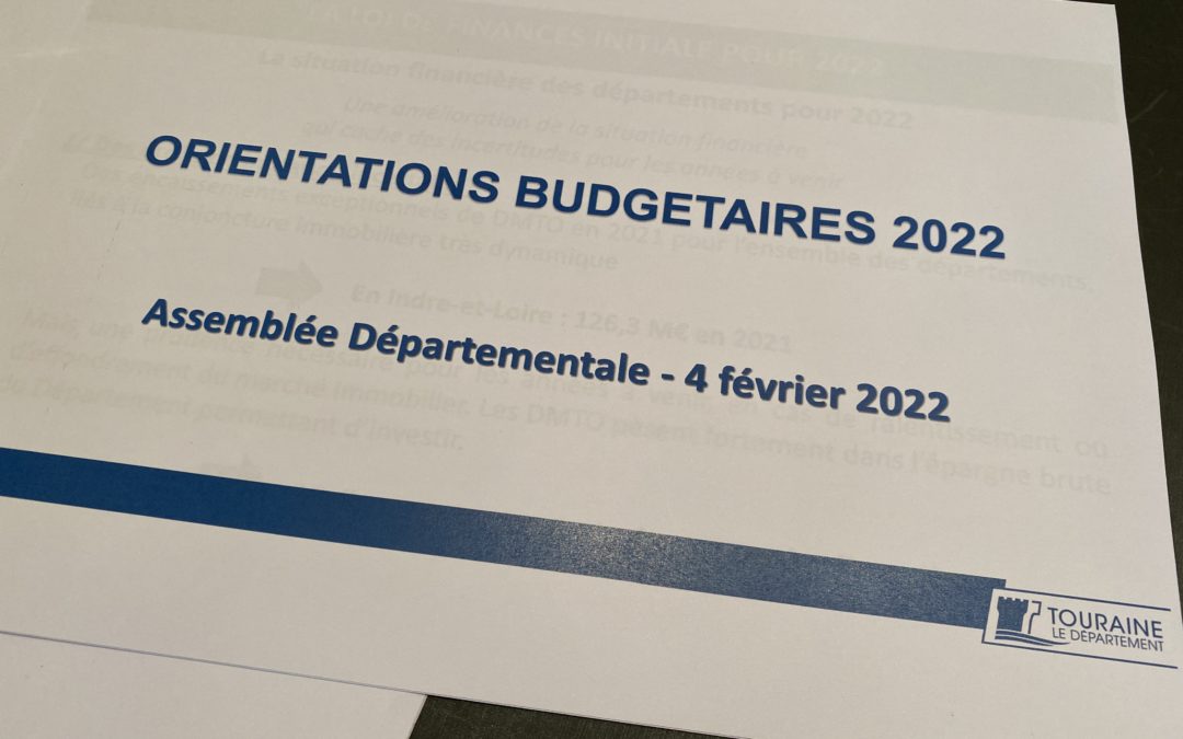 Session du Conseil départemental / 4 février 2022